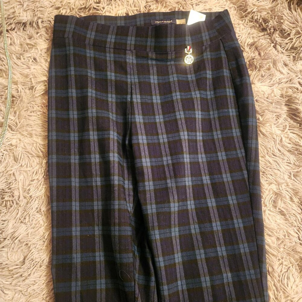 Plaid tommy hilfiger pants skinny size 4